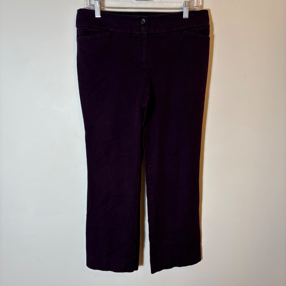 LOFT Purple Boot Cut Trousers Dress Pants Women's Size 10